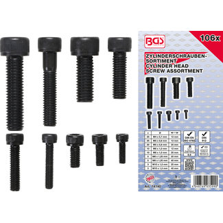 BGS technic Cilinderschroevenassortiment inbus 106 delig