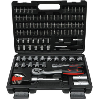BGS Do it yourself Dopsleutelset zeskant 1/4" en 1/2" 115 delig