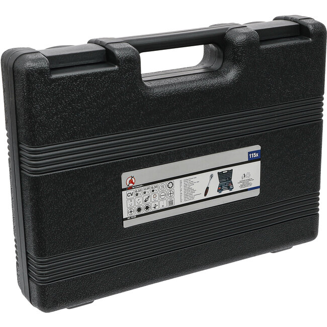 BGS Dopsleutelset zeskant 1/4" en 1/2" 115 delig