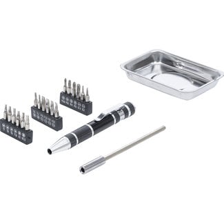 BGS Do it yourself Precisie-schroevendraaier-bitset met magneetschaal 21 delig