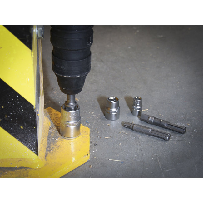 BGS Adapterset SDS - buitenvierkant 1/4", 3/8", 1/2" 3 delig