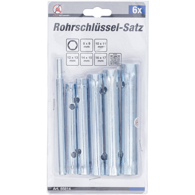 BGS Pijpsleutelset 8 x 9 - 16 x 17 mm 6 delig