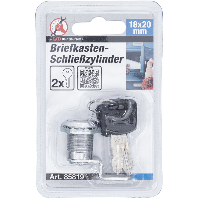 BGS Brievenbus cilinderslotje 18 x 20 mm