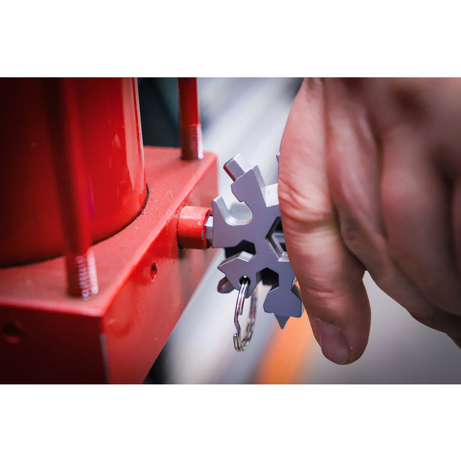 BGS Multifunctioneel gereedschap sneeuwvlok 18-in-1 roestvrij staal