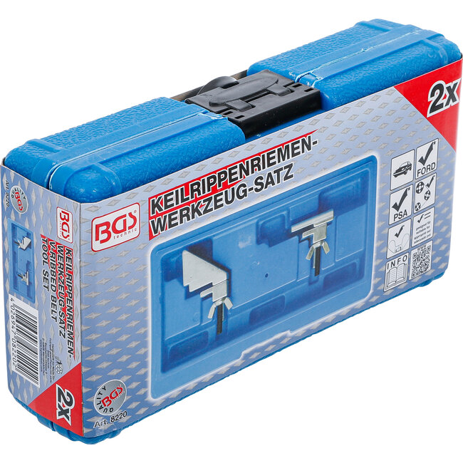 BGS V-snaar gereedschapsset 2 delig