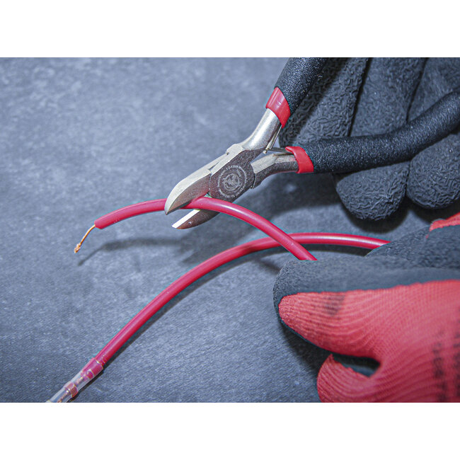 BGS Elektronica zijsnijtang met veer 110 mm