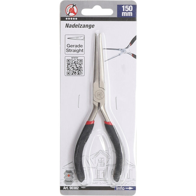 BGS Naaldtang recht met veer 150 mm