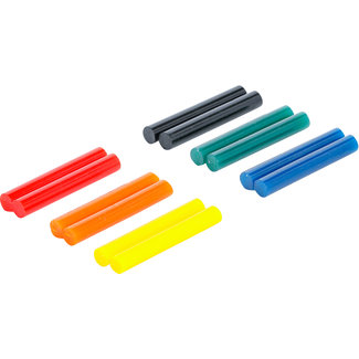 BGS Do it yourself Lijmpatronen gekleurd Ø 7,5 mm, 50 mm 12 delig