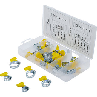 BGS technic Assortiment vleugelslangklemmen 26 delig