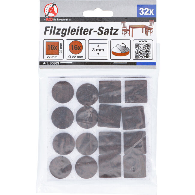 BGS Viltglijderset bruin 32 delig