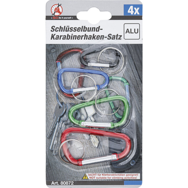 BGS Karabijnhaakset 4 delig