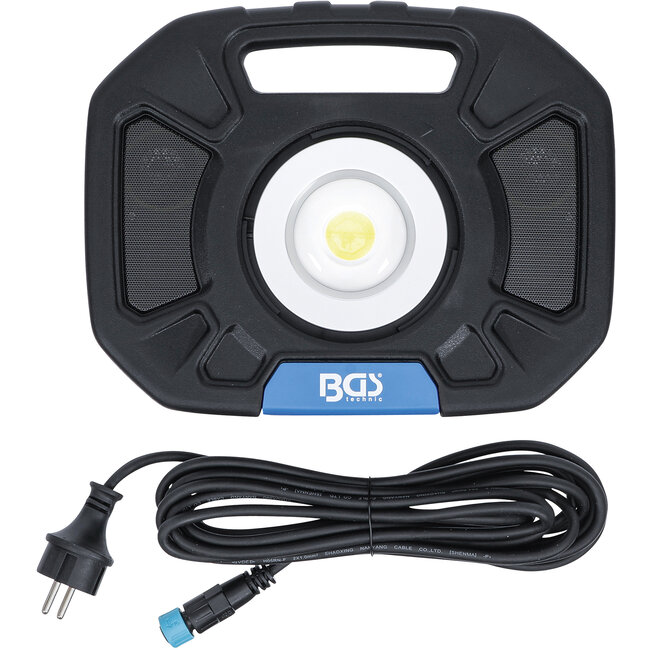 BGS COB-LED-werkspotlamp 40 Watt met geïntegreerde speakers