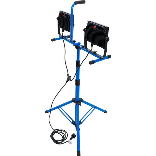 BGS Duo-SMD-LED-werkspotlamp met statief 2 x 70 Watt