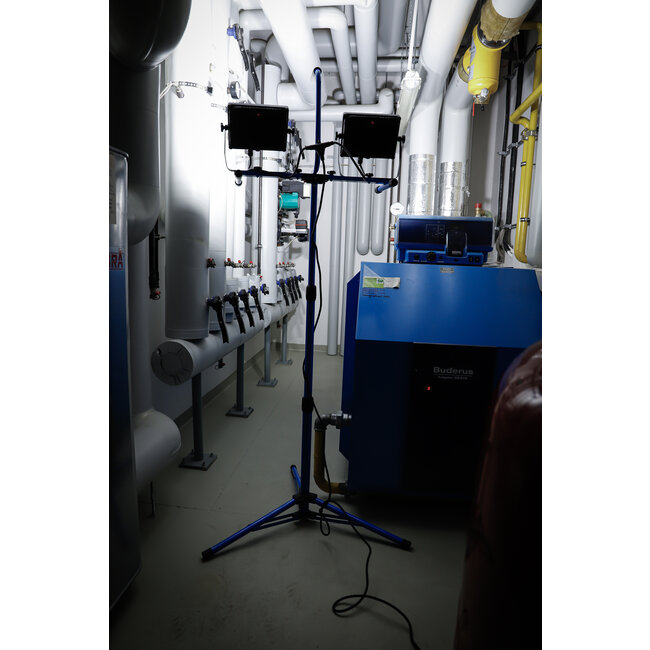 BGS Duo-SMD-LED-werkspotlamp met statief 2 x 70 Watt