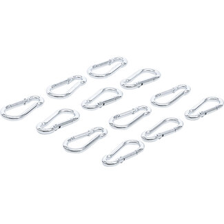 BGS Do it yourself Karabijnhaak-assortiment 5 x 50 mm 12 delig