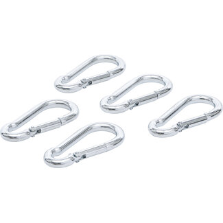 BGS Do it yourself Karabijnhaak-assortiment 8 x 80 mm 5 delig