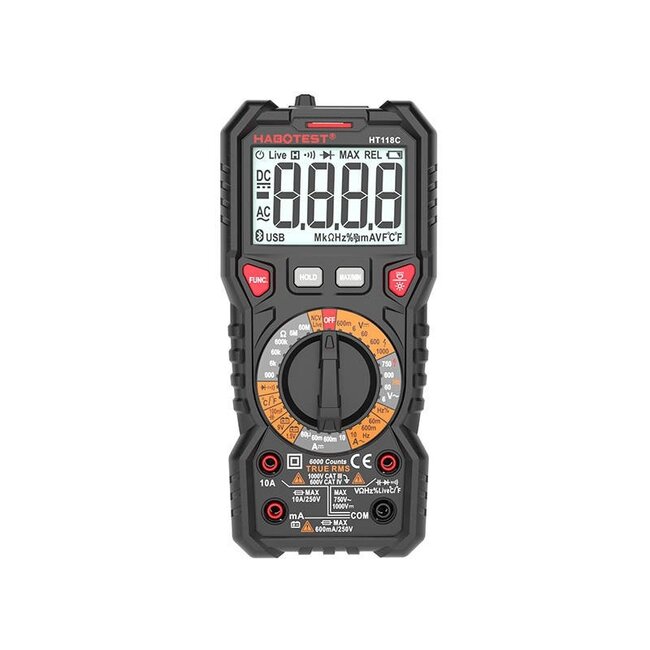 Habotest Digitale multimeter met zaklamp HT118C