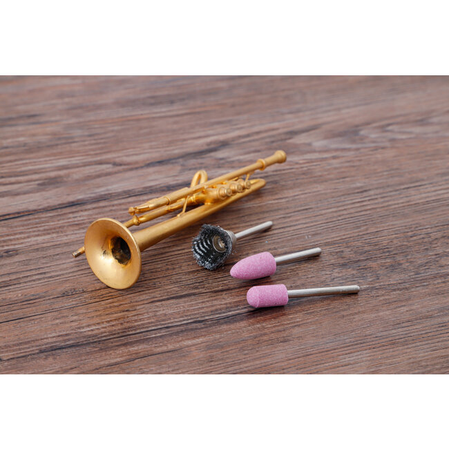 BGS Schuur- en staaldraad- / kunststofborstel-set 12 delig