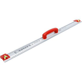 BGS Do it yourself Snij- en markeerliniaal met handgreep en waterpas 750 mm