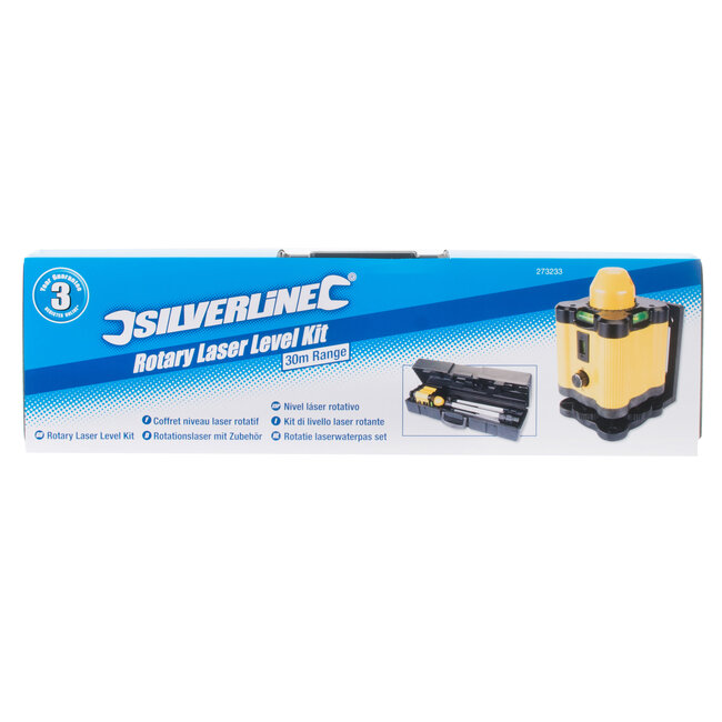 Silverline Rotatie laserwaterpas kit 30 meter bereik