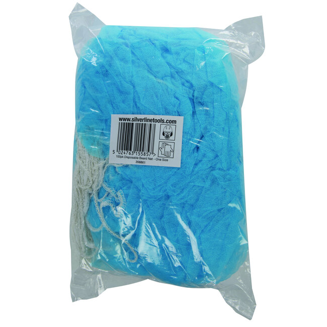 Silverline Wegwerp baardnetje, 100 stuks