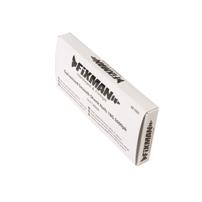 Fixman Tacker spijkers - 18 gauge - 12 x 1,25 mm - 5000 stuks