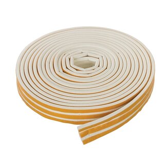 Fixman Zelfklevende E-profiel tochtstrip 3-5 mm / 15 meter, wit