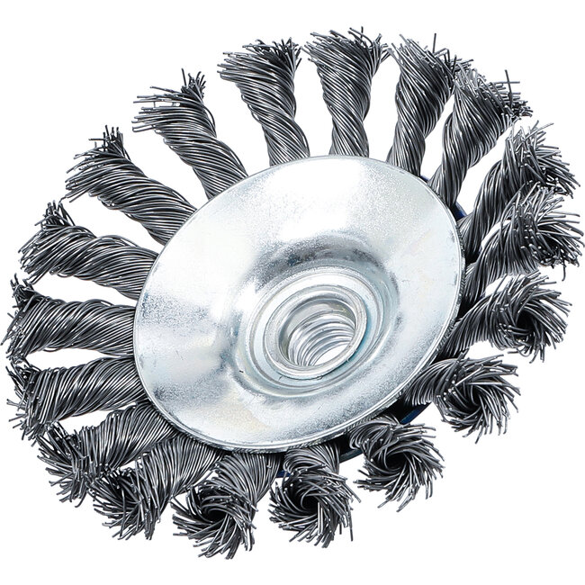 BGS Schijfborstel getwist staaldraad M14x2 Ø 115 mm