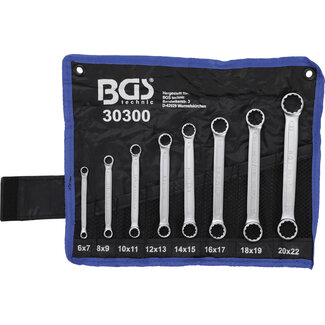 BGS technic Ringsleutelset vlak 6-22 mm 8 delig