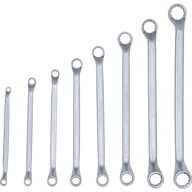 BGS Ringsleutelset diep gebogen 6 x 7 - 20 x 22 mm 8 delig