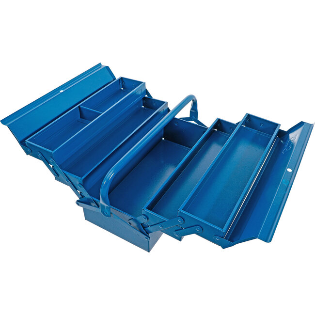 BGS Metalen gereedschapskist leeg 420 x 200 x 200 mm 5 vakken