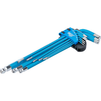 BGS technic Stiftsleutelset extra lang binnenzeskant inches 9 delig