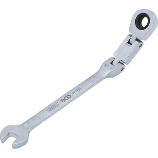 BGS technic Dubbelscharnierende ratelring-steeksleutel plooibaar 8 mm