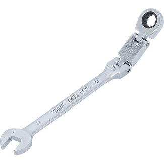 BGS technic Dubbelscharnierende ratelring-steeksleutel plooibaar 11 mm