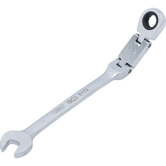 BGS technic Dubbelscharnierende ratelring-steeksleutel plooibaar 12 mm