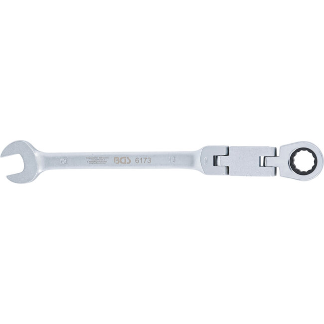 BGS Dubbelscharnierende ratelring-steeksleutel plooibaar 13 mm