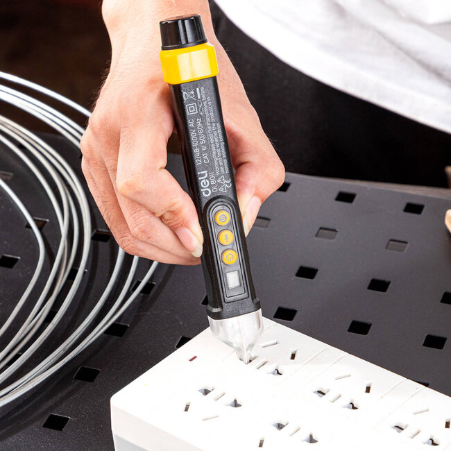 Deli Tools  Contactloze spanningstester EDL8011, 12/48-1000V AC