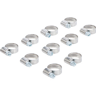 BGS technic Slangklem roestvrij 12 x 20 mm 10 delig