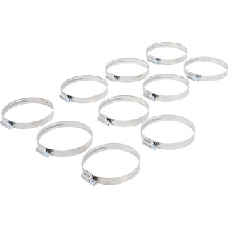 BGS technic Slangklem roestvrij 60 x 80 mm 10 delig