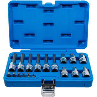 BGS Dopsleutelbitset 1/4" / 1/2" inbus 18 delig
