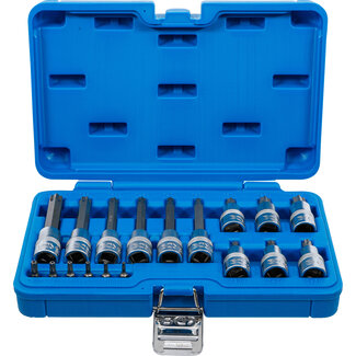 BGS technic Dopsleutelbitset 1/4" / 1/2" Torx met boring 18 delig