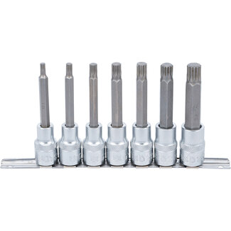 BGS technic Dopsleutelbitset 1/2" veeltand (voor XZN) M5 - M14 7 delig