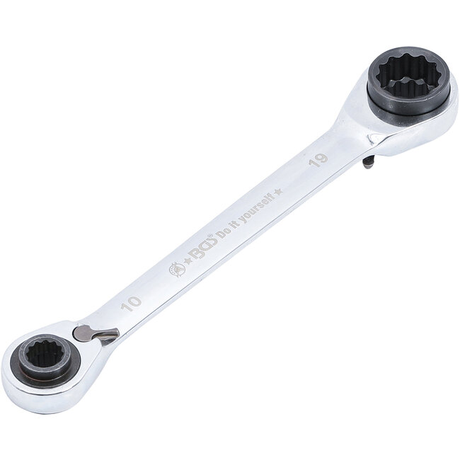 BGS Ratel ringsleutel 4-in-1 10 x 13 - 17 x 19 mm