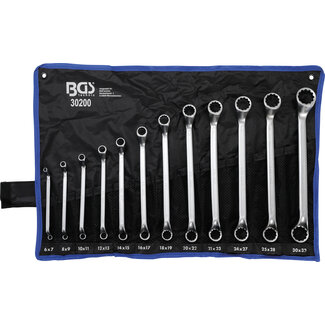 BGS technic Ringsleutelset diep gebogen 6 - 32 mm 12 delig
