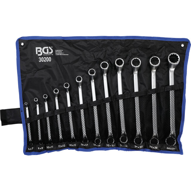 BGS Ringsleutelset diep gebogen 6 - 32 mm 12 delig
