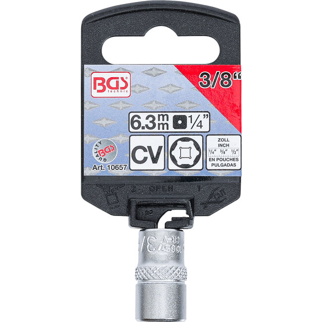 BGS Dopsleutel zeskant 1/4" 3/8"