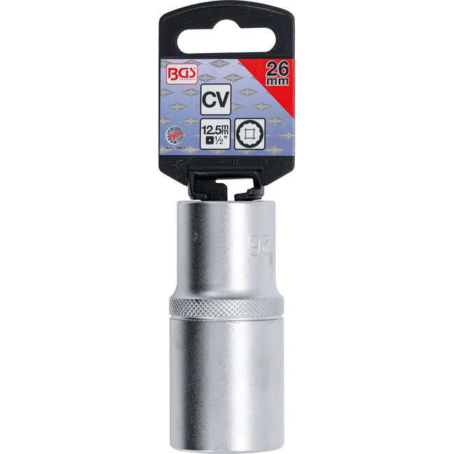 BGS Dopsleutel twaalfkant, diep 1/2" 26 mm