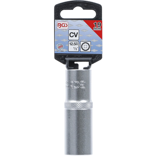 BGS Dopsleutel twaalfkant, diep 1/2" 19 mm
