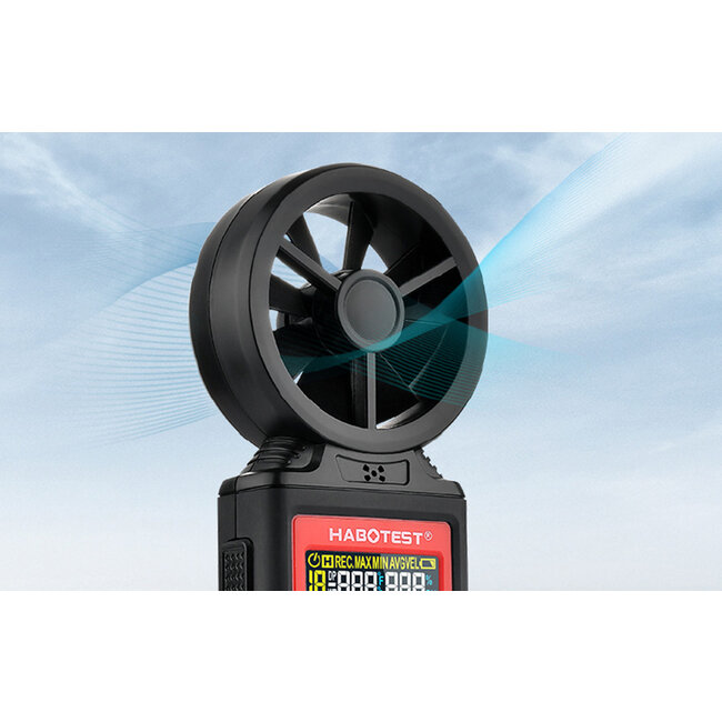 Habotest Digitale Windmeter, HT625B, USB