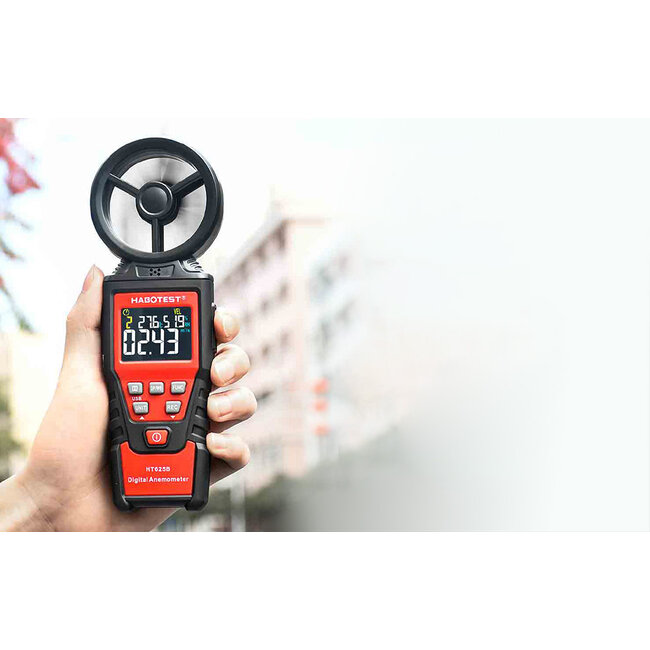 Habotest Digitale Windmeter, HT625B, USB